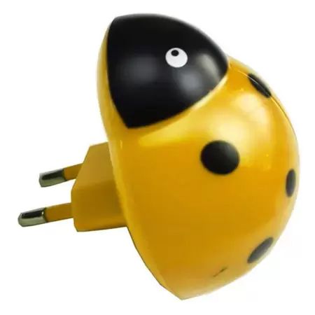 Luz Noturna Joaninha Amarela Led 0,3w Bivolt