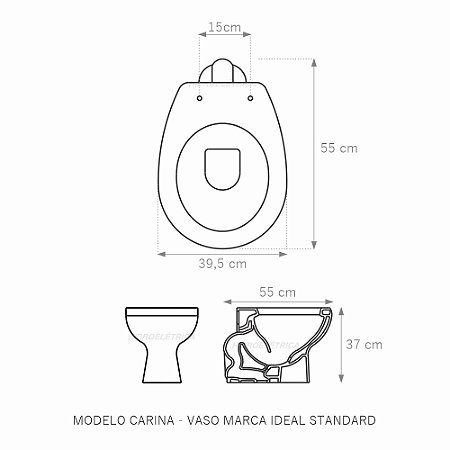 Tampa de Vaso Carina Branco para Marca Ideal em Madeira Laqueada