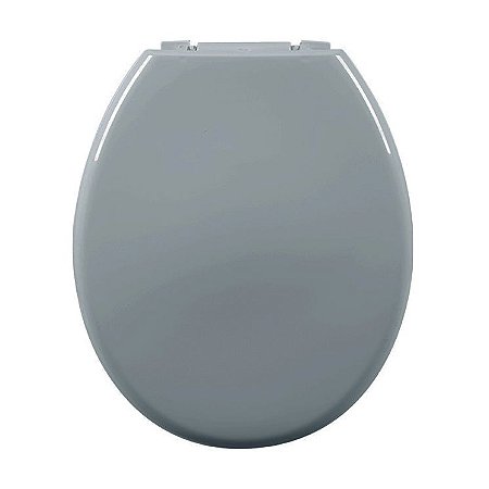 Assento Almofadado Oval Cinza Escuro Tampa Vaso Deca-incepa-celite-ideal-roca