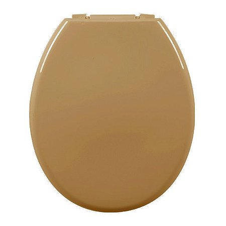Assento Almofadado Oval Caramelo Claro Tampa Vaso Deca-incepa-celite-ideal-roca