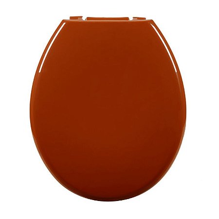 Assento Almofadado Oval Caramelo Escuro Tampa Vaso Deca-incepa-celite-ideal-roca