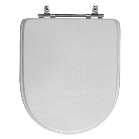 Assento Laqueado Donna Cinza Claro Tampa para Vaso Celite em Mdf