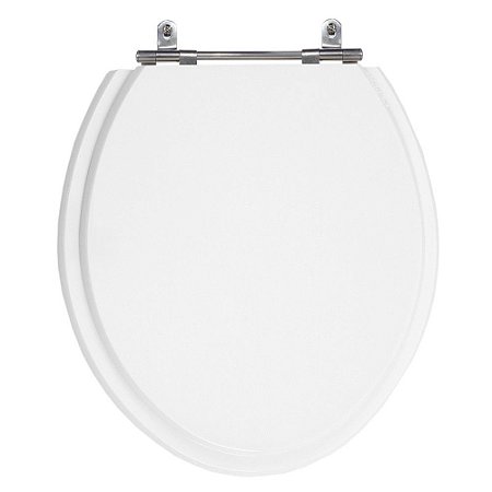 Assento Poliéster Laminado Oval Branco Tampa de Vaso Marcas