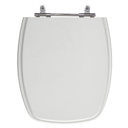 Assento Poliéster Laminado Stylus Cinza Claro Tampa para Vaso Celite