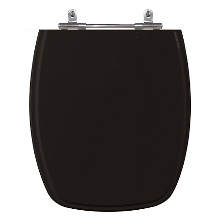 Assento Poliéster Laminado Stylus Preto Tampa para Vaso Celite