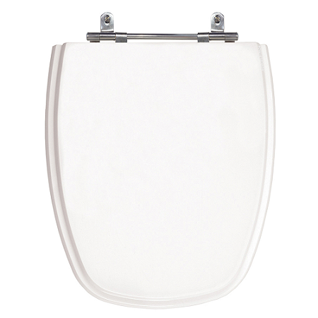 Assento Poliéster Laminado Monte Carlo Branco Tampa para Vaso Deca