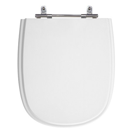Assento Poliéster Laminado Sabatini Branco Tampa para Vaso Icasa