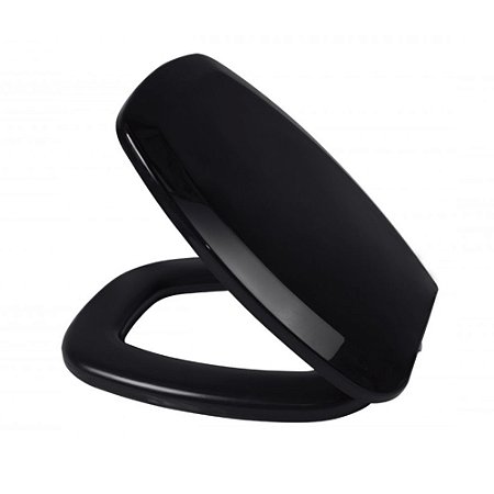Assento Almofadado Thema Preto Tampa para Vaso Incepa