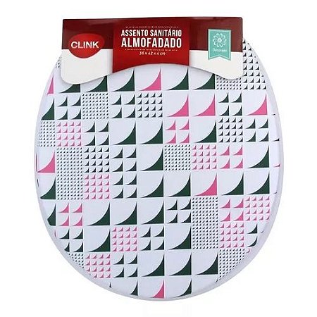 Assento Almofadado Decorado Prisma