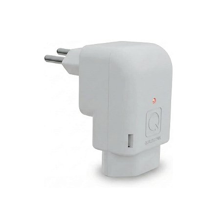 Plug Protetor de Tomada 90 graus 2 Pinos 10A QPP05B Qualitronix