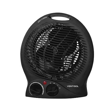 Aquecedor Ambiente Elétrico Ventisol TERMO A1 2000W x 220V Preto