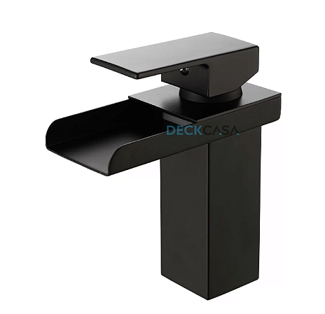 Torneira para banheiro tipo monocomando calha baixa black