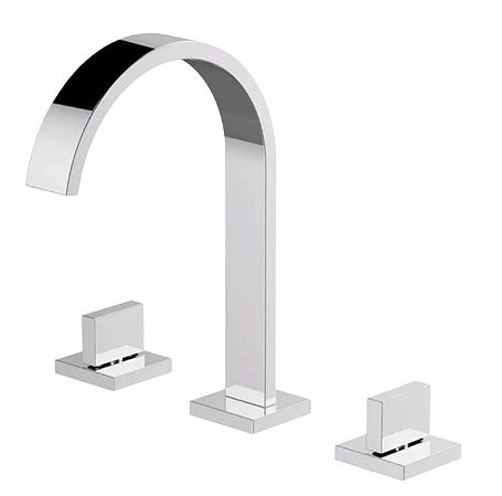 Misturador lavatório de mesa bica alta cromada