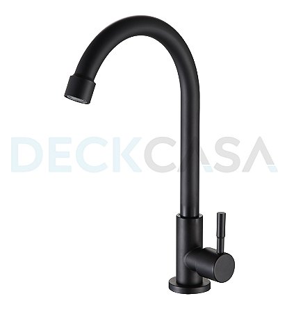 Torneira preta para cozinha tipo bancada