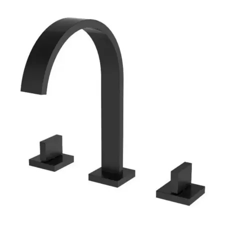 Misturador lavatório de mesa bica alta Preto Fosco