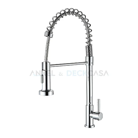 Torneira para cozinha bancada cromada água fria