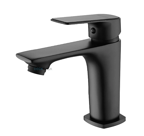 Torneira para banheiro tipo monocomando preto fosco