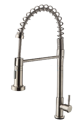 Torneira para cozinha bancada escovada água fria