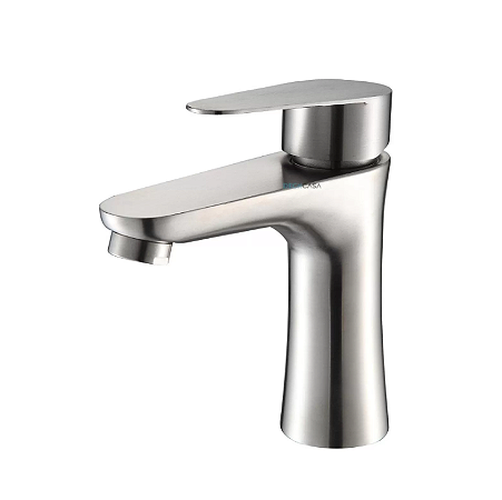 Torneira para lavatório slim escovado