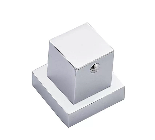 Acabamento para registro de pressão/gaveta 3/4 quadrado cromado