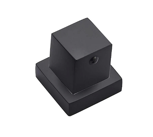 Acabamento para registro de pressão/gaveta 3/4 quadrado preto fosco