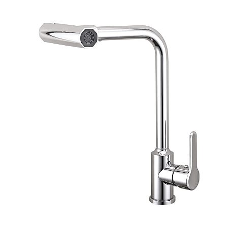 Torneira para cozinha tipo monocomando extraível rotativa com 4 jatos