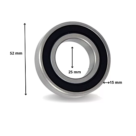 Rolamento 6205 2rs 25x52x15