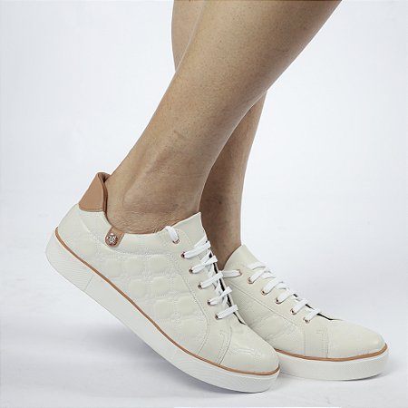 Tênis Feminino Casual Numeração Especial 315037 Off White