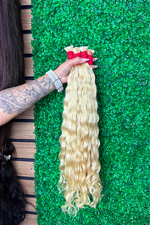 Liso Natural Loiro Global Vietnamita Ondulado 50g