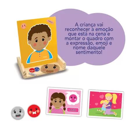 Jogo Magnético Quadro Das Emoções Pedagógico Nig Brinquedos - Taki  Brinquedos