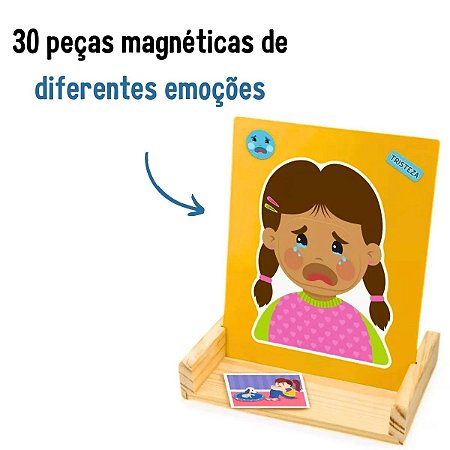 Jogo Magnético Quadro das Emoções Reconhecer as Emoções Educativo Infantil  - Nig Brinquedos - Jogos Educativos - Magazine Luiza