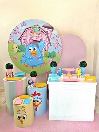 GALINHA PINTADINHA ROSA - PACOTE 3