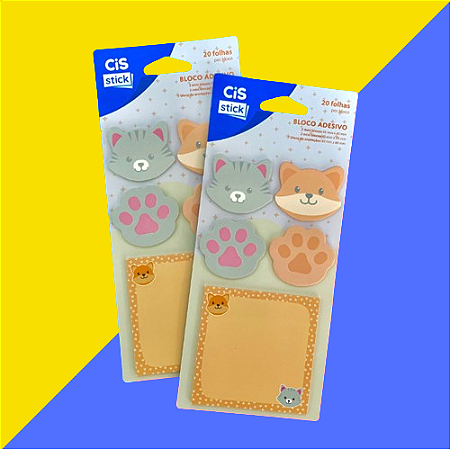 Bloco Adesivo Stick Pets c/5 Modelos ST0406 - Cis - Unidade