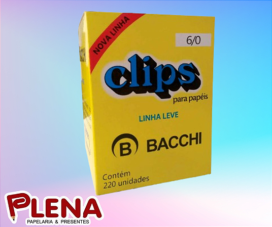 Clips 6/0 Galvanizado Leve Com 220 Un - Bacchi