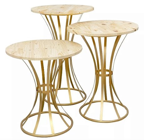 Trio de Mesas Bailarinas
