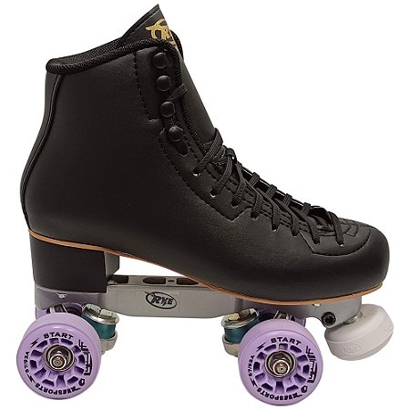 Patins Adventure Preto c/ Roda Lilás