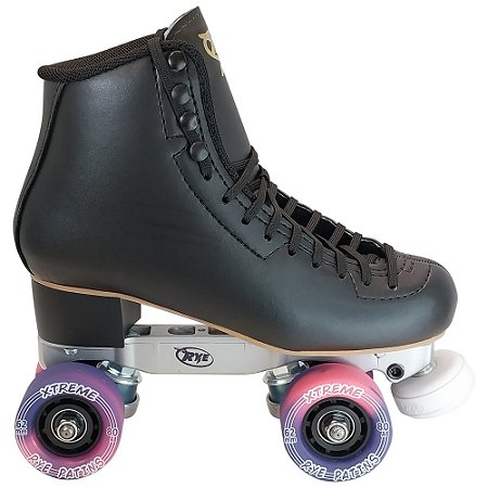 Patins Adventure Xtreme - Preto Roda Rosa