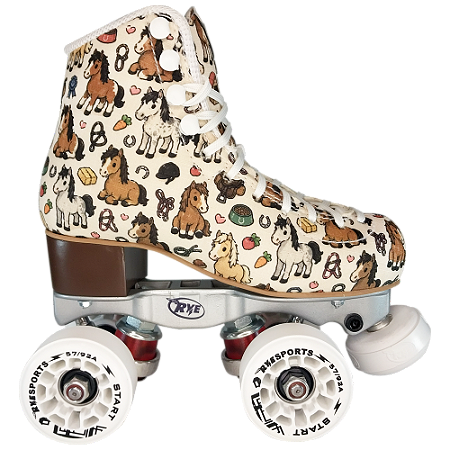Linha Pets Horses 🐴 - Patins Adventure Horses c/ Roda Branca