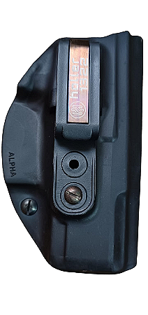 COLDRE VELADO - HOLLER 1322 - ALFA - G2C/AREX DELTA/BERSA THUNDER/GLOCK 43X/ BERETTA CARRY/SIG SAUER 365/SPRINGFIELD HELLCAT