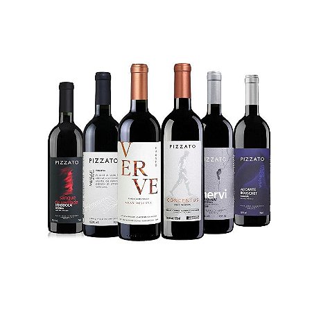 Kit 06 Vinhos Tintos Pizzato Reserva