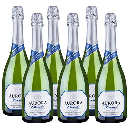 Kit 06 Espumantes Moscatel Aurora 750ml