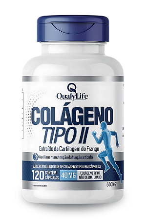 Colágeno Tipo 2 40mg 120 Capsulas - QualyLife