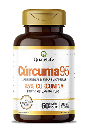 Cúrcuma 95% (130 Mg De Extrato) 500mg 60 Capsulas - Qualy Life
