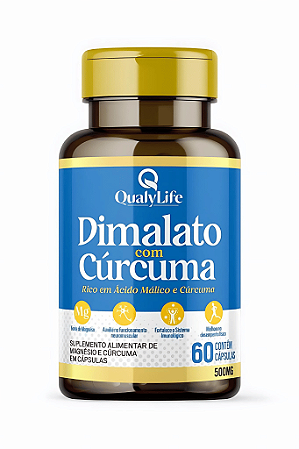 Dimalato com Cúrcuma 60 cápsulas - QualyLife