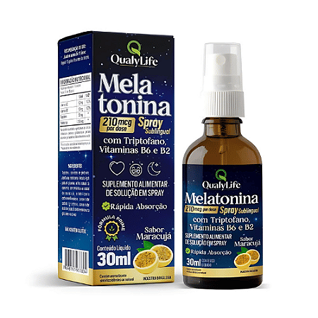 Melatonina Spray Sabor Maracujá 30ml - QualyLife