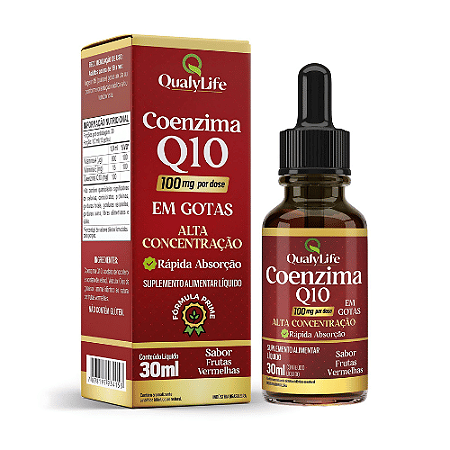 Coenzima Q10 100mg Gotas 30ml - Qualy Life