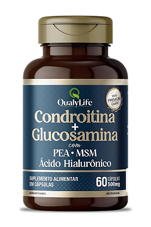 Condroitina e Glucosamina 60 Capsulas - QualyLife