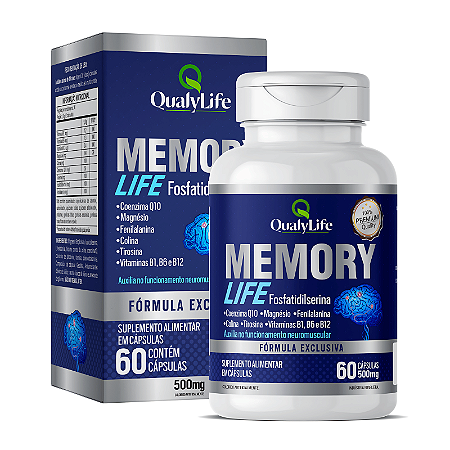 Memory Life 500mg 60 Capsulas - QualyLife