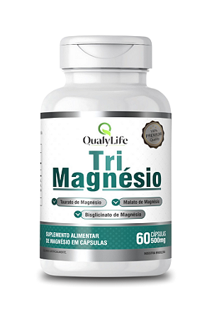 Tri magnésio 60 cápsulas - QualyLife