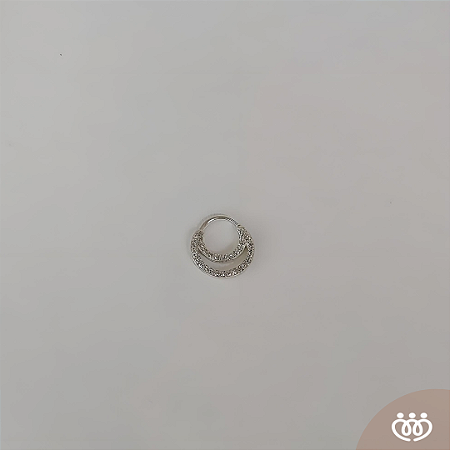 PIERCING PRATA 925 HÉLIX/CARTILAGEM CRAVEJADO
